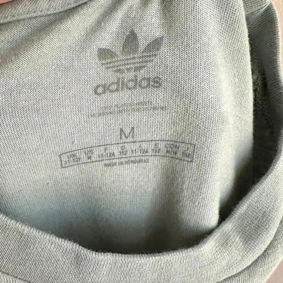 Set of 2 adidas Kids Logo Graphic Short Sleeve White/Sage Green T-Shirts, Medium - Picture 8 of 16